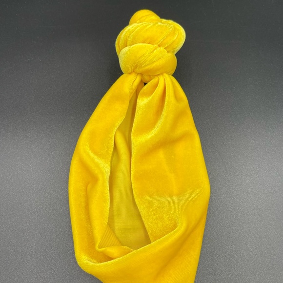 Girls Infant OS Yellow Knotted Headband - Picture 2 of 2